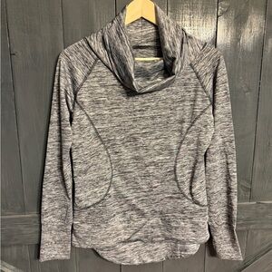 Series 8 Fitness Gray Cowl Neck Tech Pullover